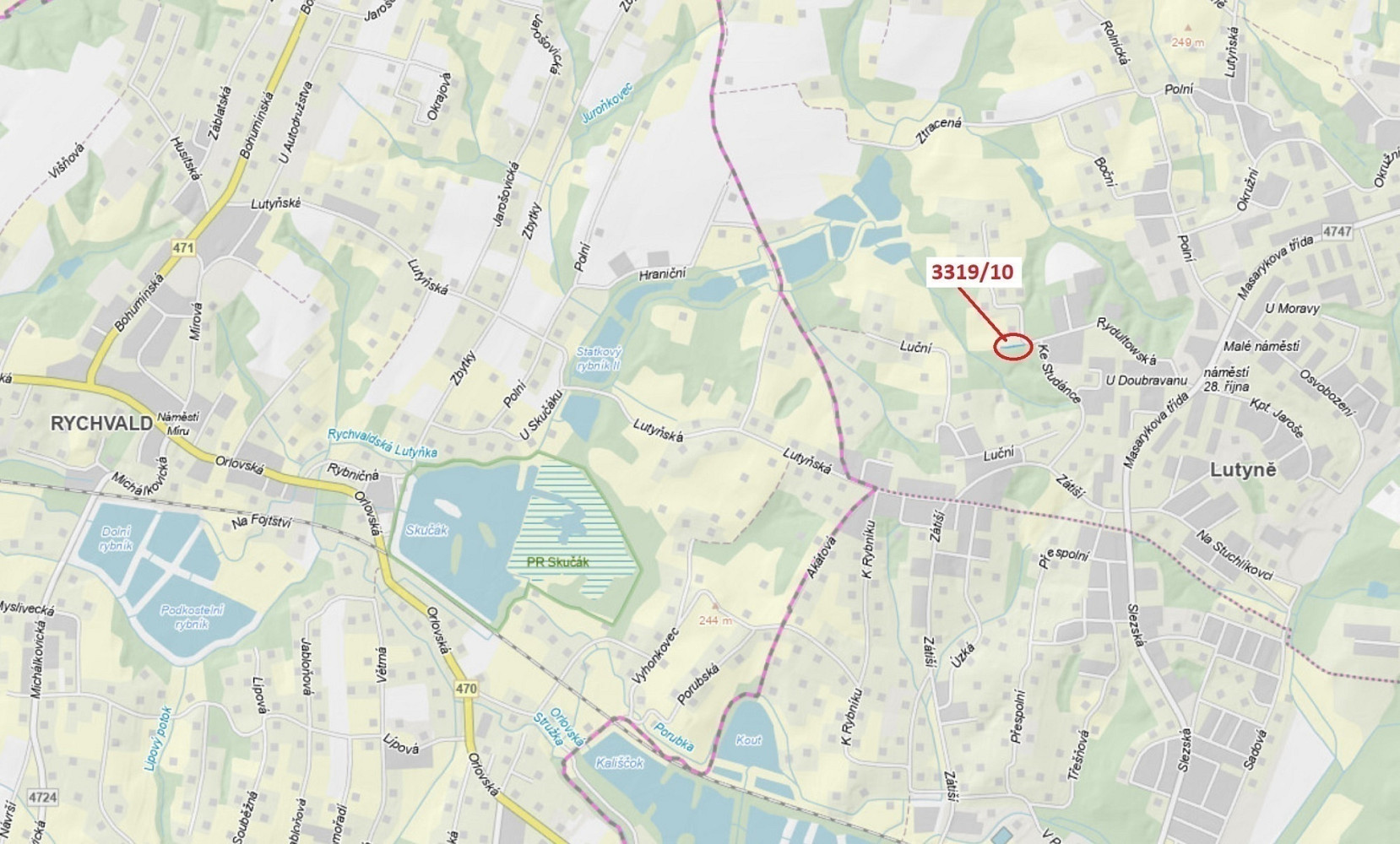 Dražba pozemku 147 m²