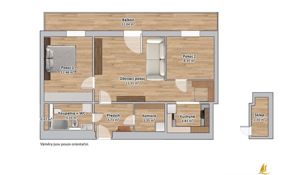 Prodej bytu 3+kk 63 m², Plzeň – náhled fotky 3