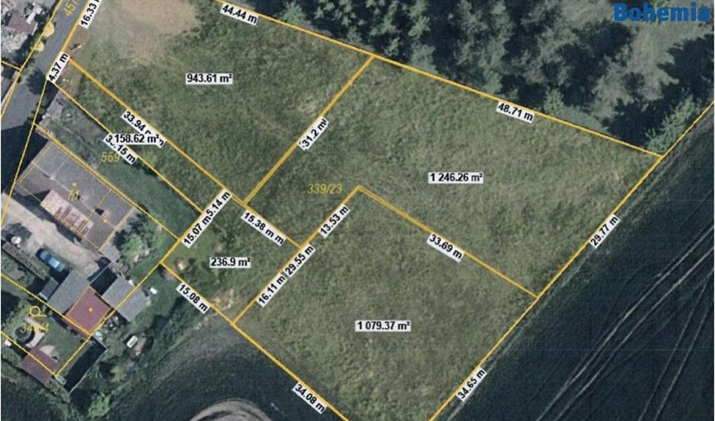 Prodej stavebního pozemku 3 719 m², Plazy – náhled fotky 5