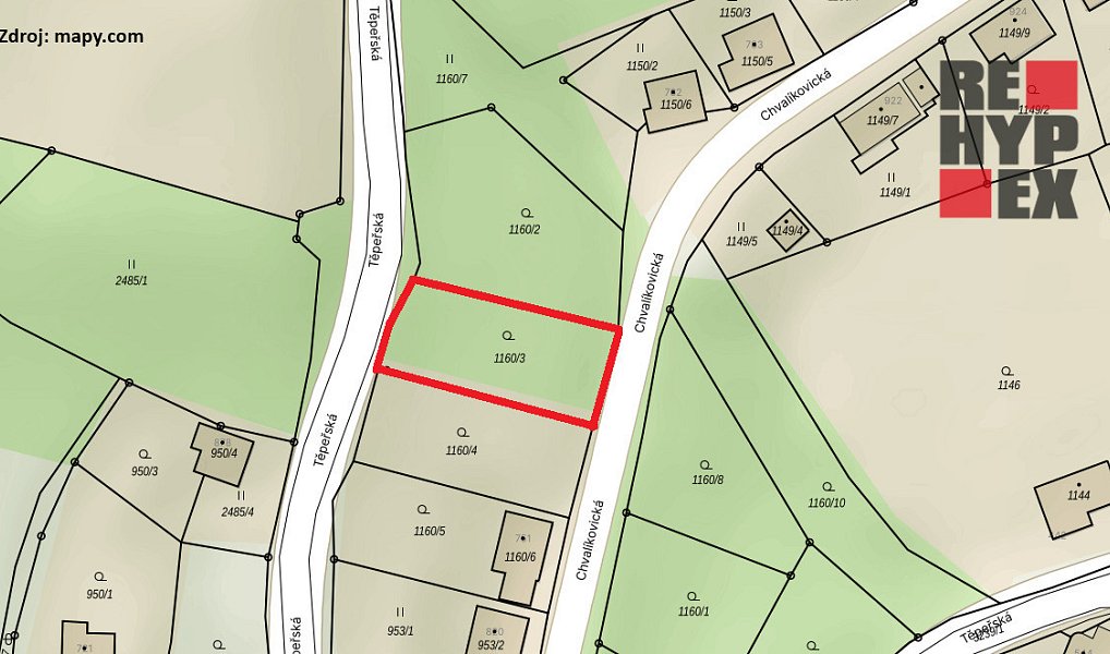 Prodej stavebního pozemku 786 m², Železný Brod – náhled fotky 3