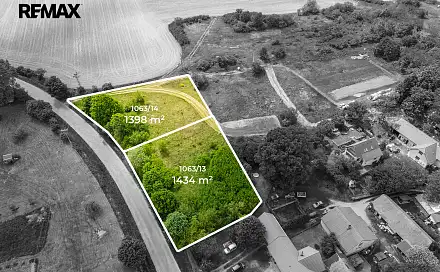 Prodej stavebního pozemku 1 398 m², Milešov, okres Příbram