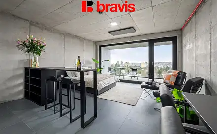 Pronájem bytu 1+kk 34 m², Královopolská, Brno - Žabovřesky