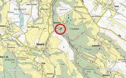Prodej zahrady 1 136 m², Stružinec, okres Semily
