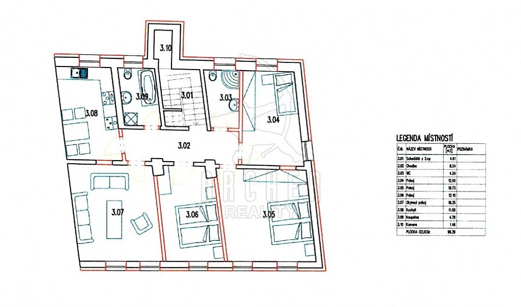 Prodej bytu 4+1 95 m², Dalovice – náhled fotky 5