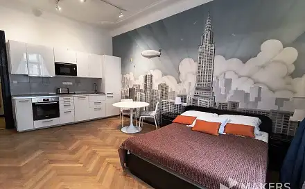 Pronájem bytu 1+kk 31 m², Hálkova, Praha 2 - Nové Město