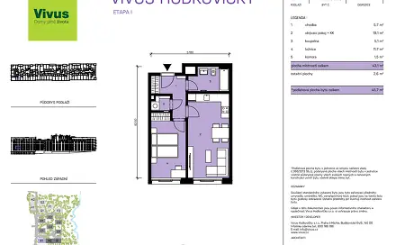Prodej bytu 2+kk 46 m², Modřanská, Praha 4