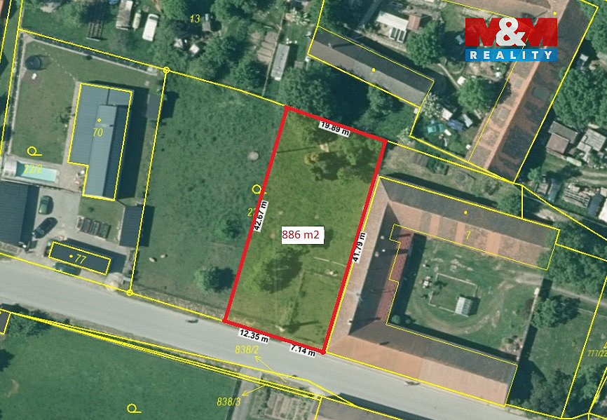 Prodej stavebního pozemku 886 m² — photo 4