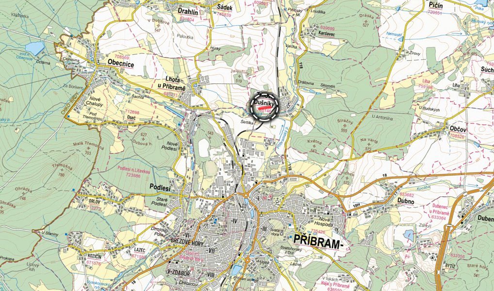 Prodej pole 8 631 m², Trhové Dušníky – náhled fotky 3