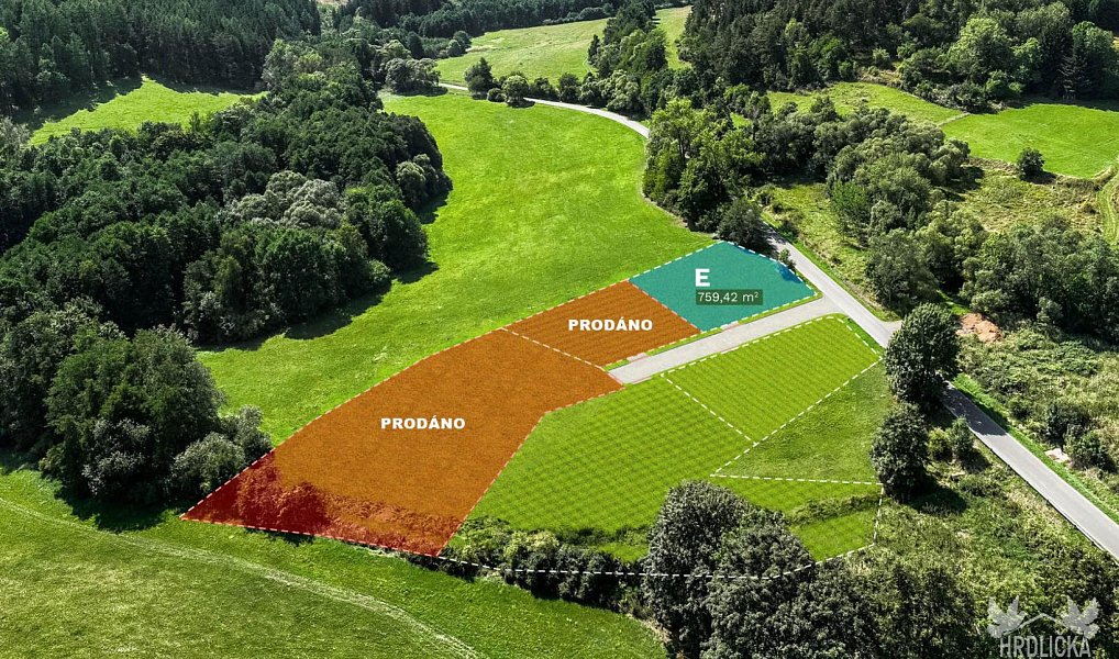 Prodej stavebního pozemku 864 m², Čestice – náhled fotky 4