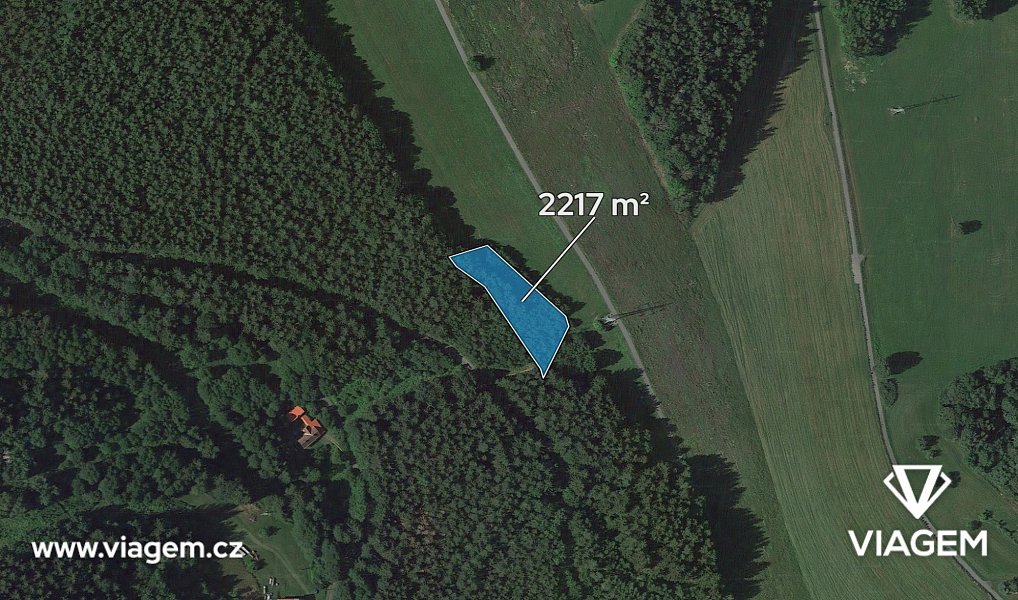 Prodej lesa 2 217 m², Loužnice – náhled fotky 2