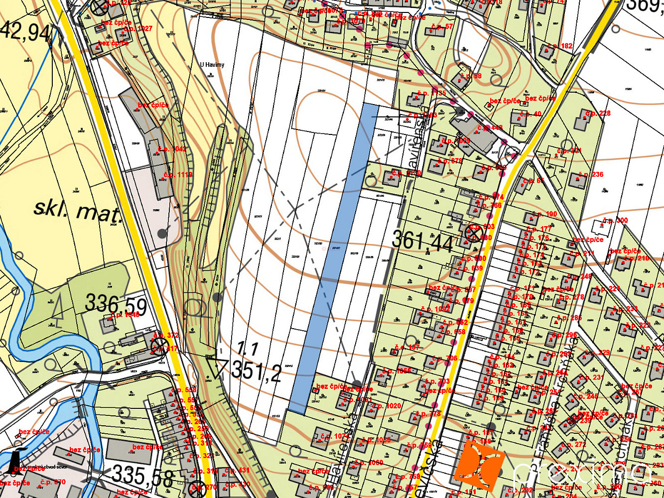Prodej stavebního pozemku 4 610 m² – fotografie 3