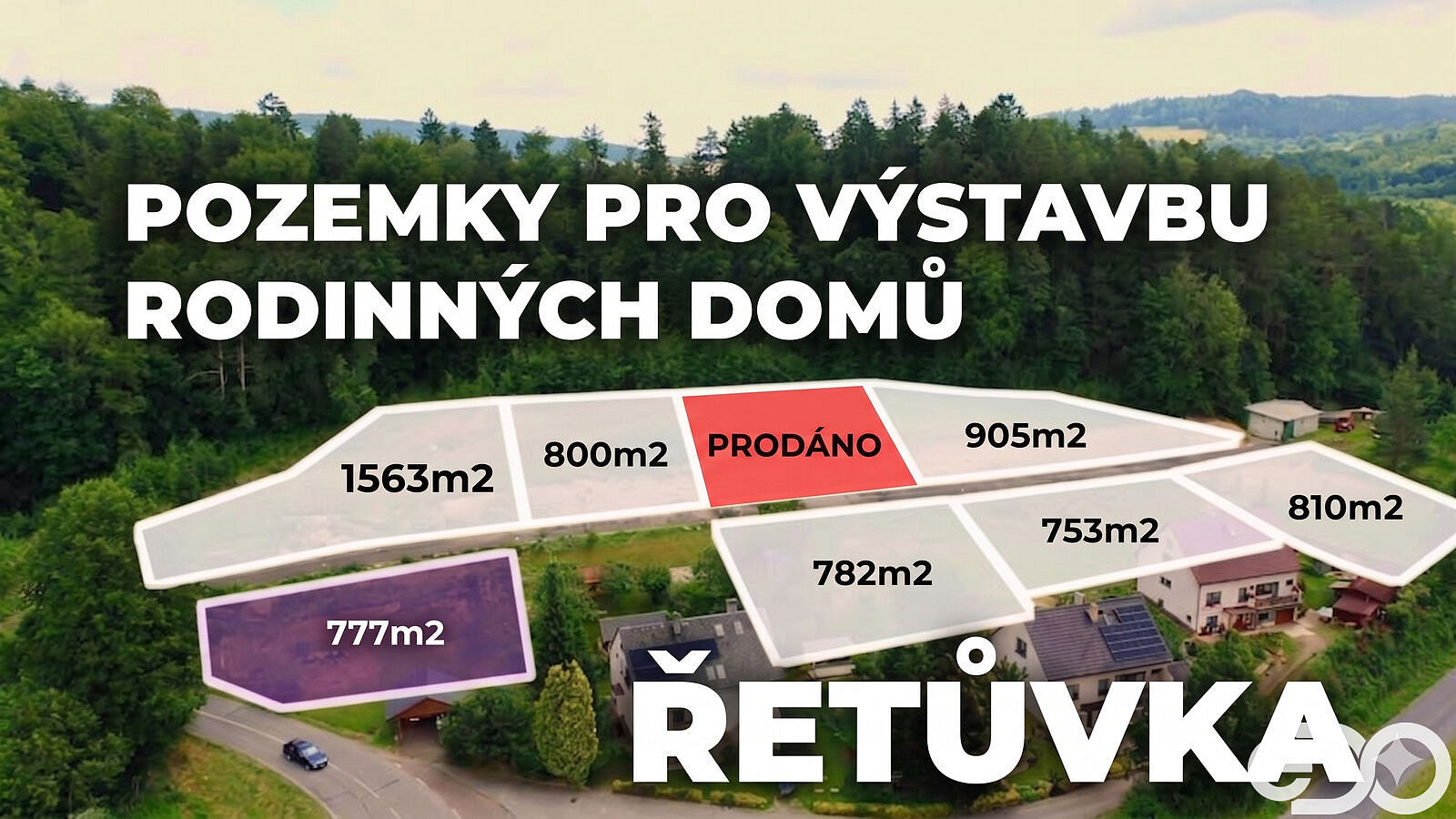 Prodej stavebního pozemku 777 m²