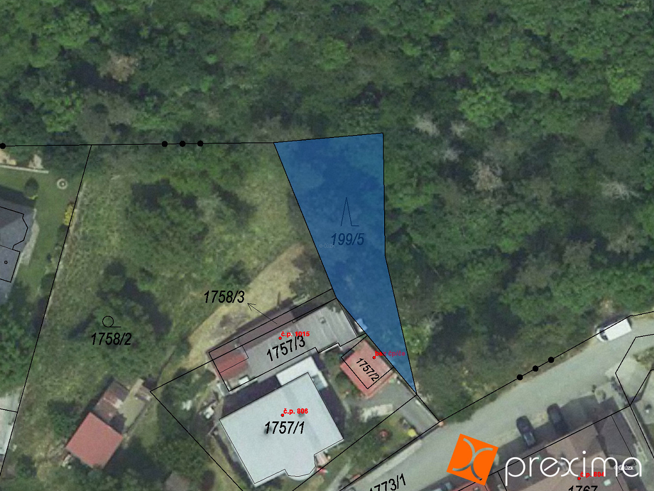 Prodej lesa 234 m²