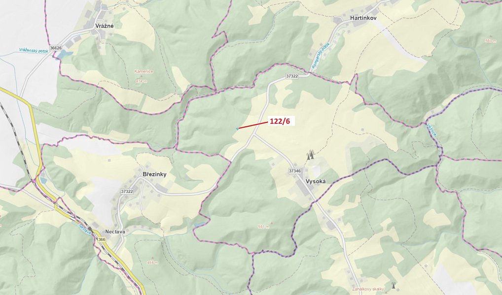 Dražba lesa, 324 m², Svitavy, Vysoká