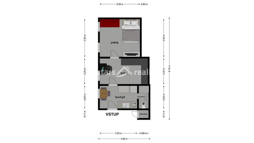 Prodej bytu 2+1 30 m² — photo 5