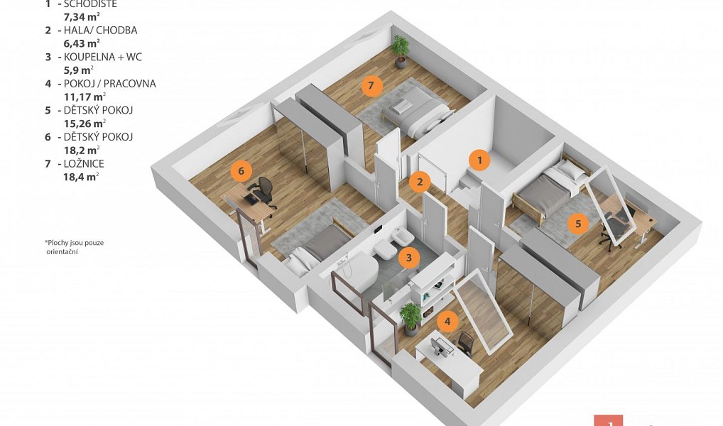Prodej domu 170 m² s pozemkem 338 m², Ořech – náhled fotky 9