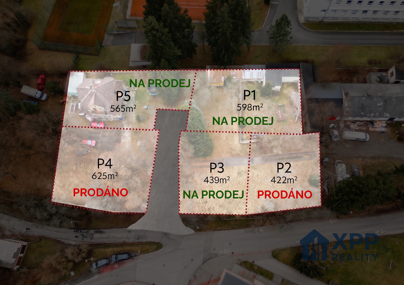 Prodej stavebního pozemku 439 m²