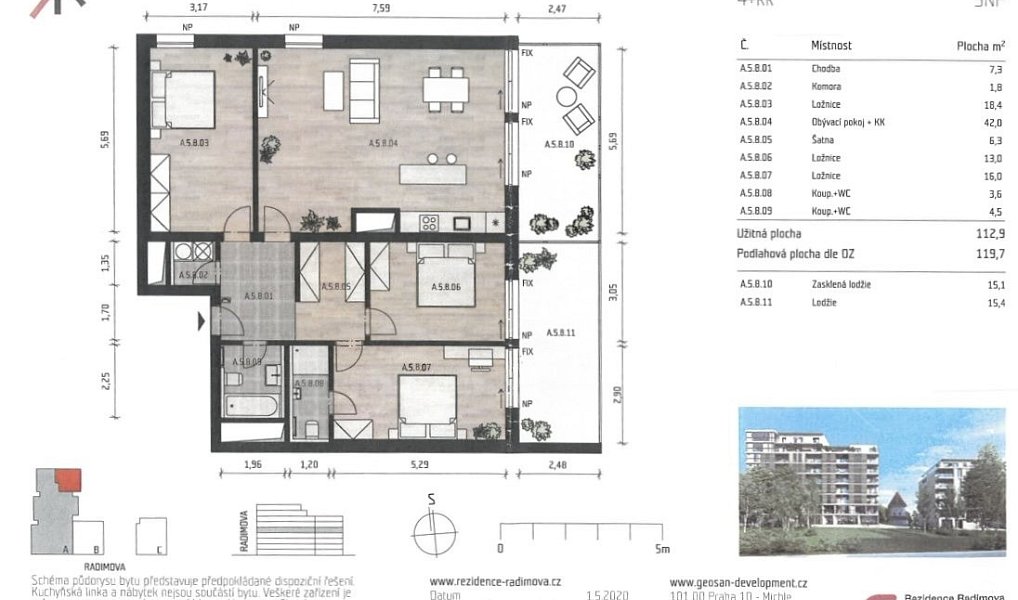 Pronájem bytu 4+kk 120 m², Praha – náhled fotky 25