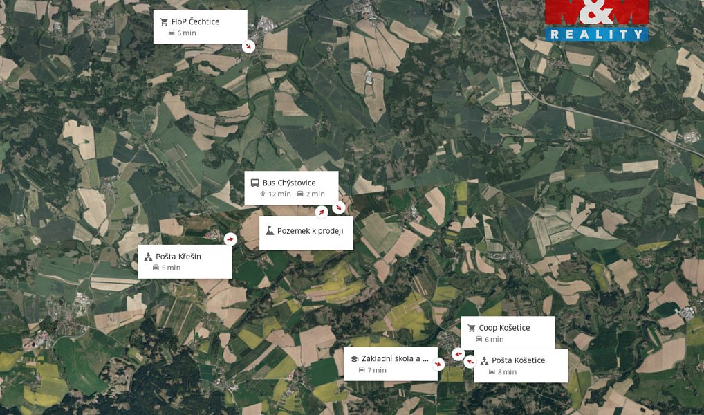 Prodej stavebního pozemku 8 618 m², Chýstovice – náhled fotky 8