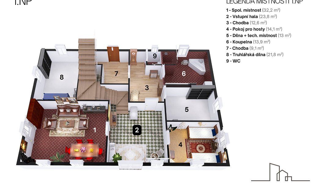 Prodej domu 292 m² s pozemkem 1 719 m², Kučerov – náhled fotky 15