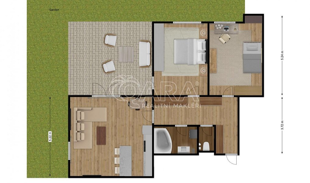 Pronájem bytu 3+kk 82 m², Holubice – náhled fotky 23