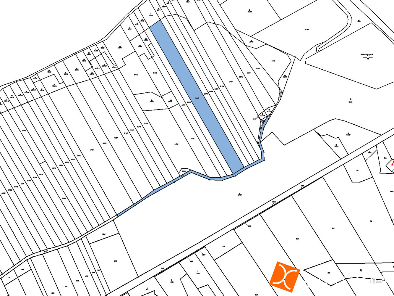 Prodej pole 1 874 m² – pohled 2