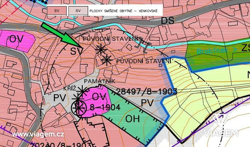 Prodej stavebního pozemku 425 m², Nová Hradečná – náhled fotky 4