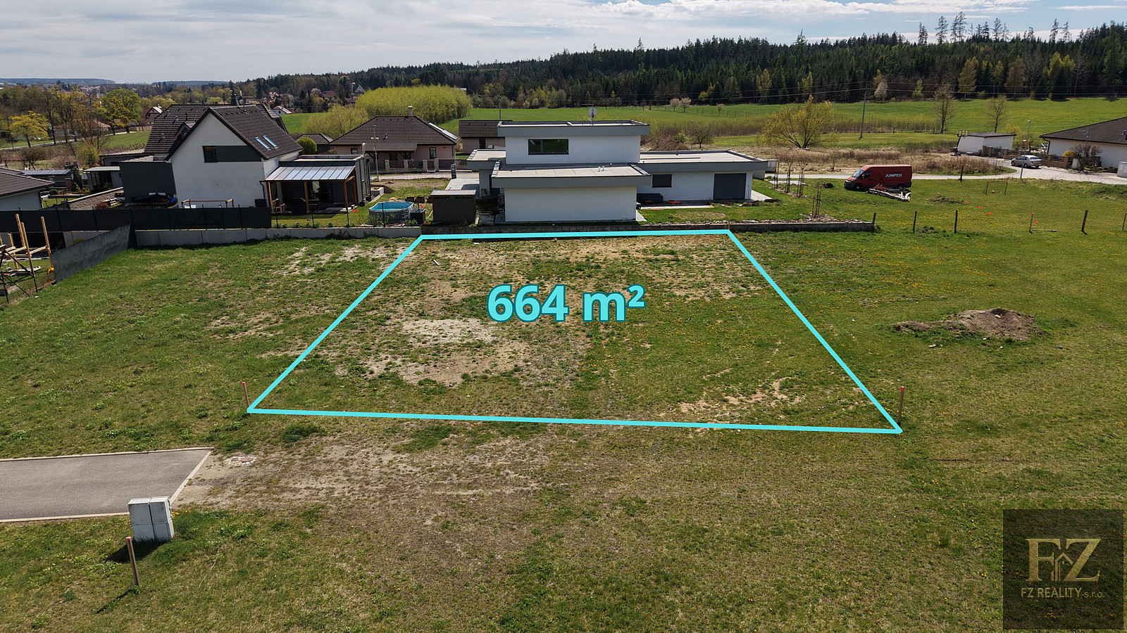 Prodej stavebního pozemku 664 m² – fotografie 5