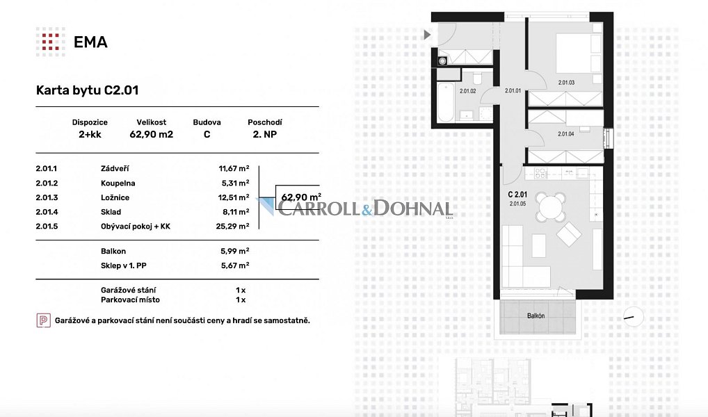 Prodej bytu 2+kk 53 m², Ostrava – náhled fotky 5