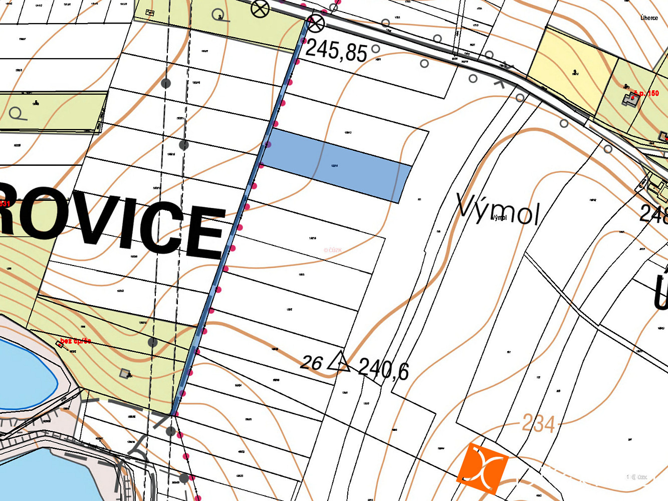 Prodej pole 1 633 m² – fotografie 3