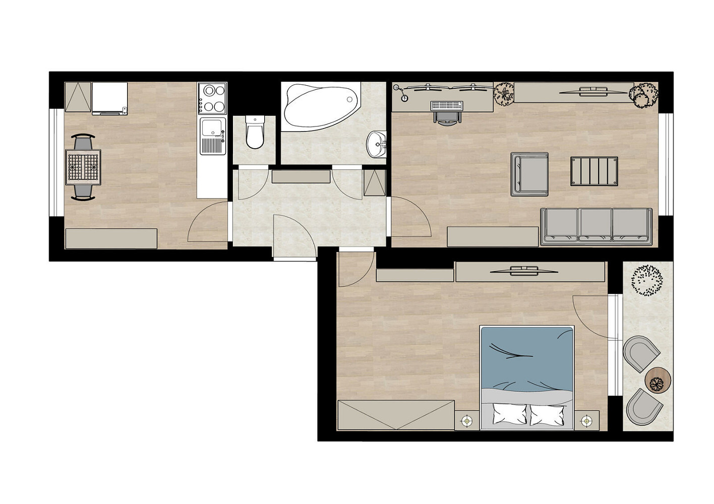 Prodej bytu 2+1 67 m² – fotografie 2