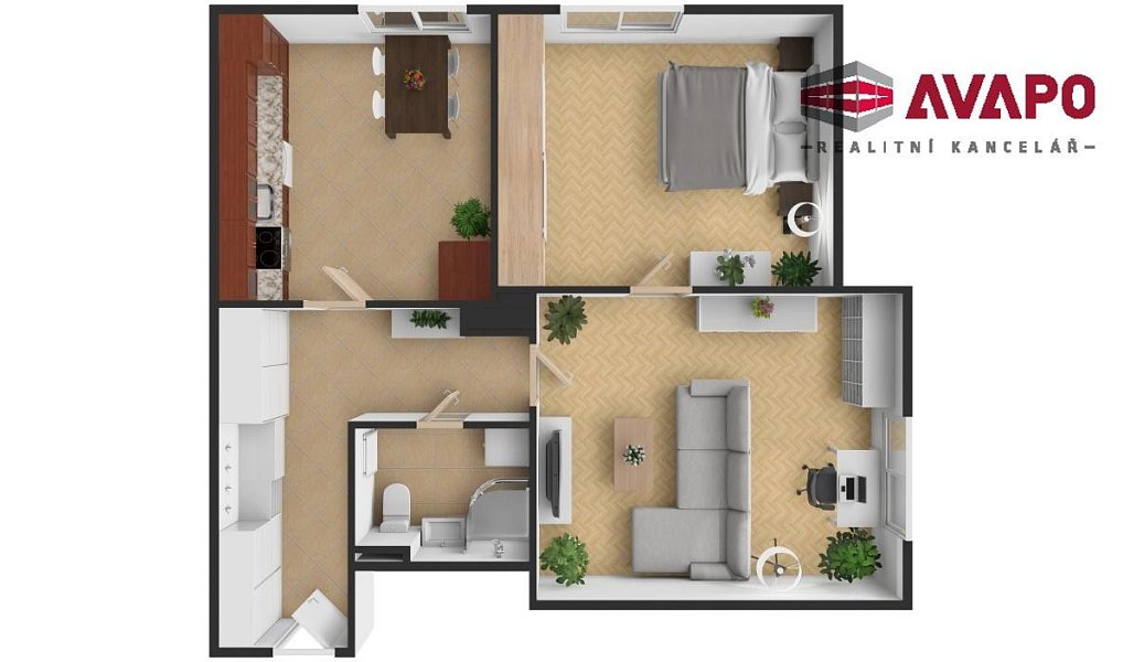 Prodej bytu 2+1 60 m², Opava – náhled fotky 2