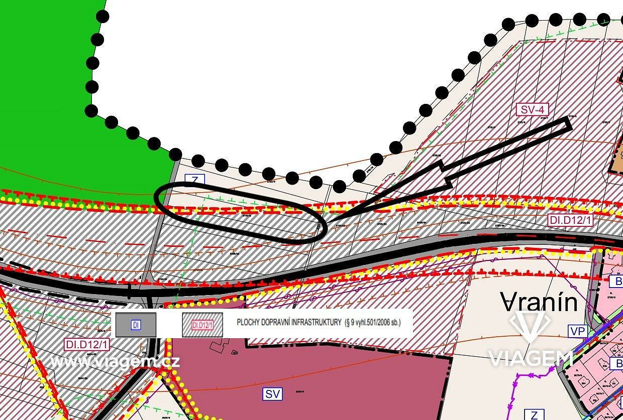 Pole 3 647 m², Podíl 44 % o výměře 1 596 m² – pohled 2