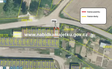 K. ú. Staré Město u Uherského Hradiště - pozemek stavební parc. č. 2504, součástí je stavba č. e. 81, Staré Město, okres Uherské Hradiště
