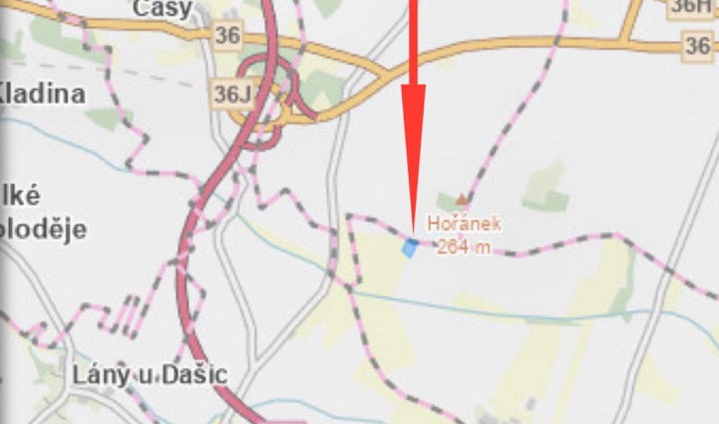 Prodej pole 9 215 m², Dolní Roveň – náhled fotky 3