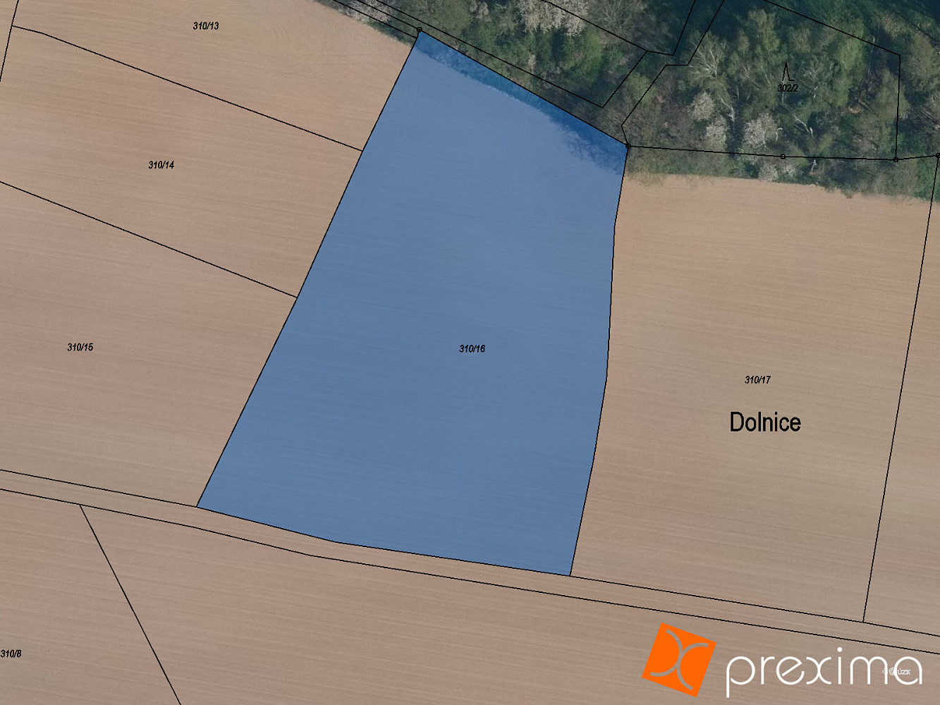 Prodej pole 1 320 m²