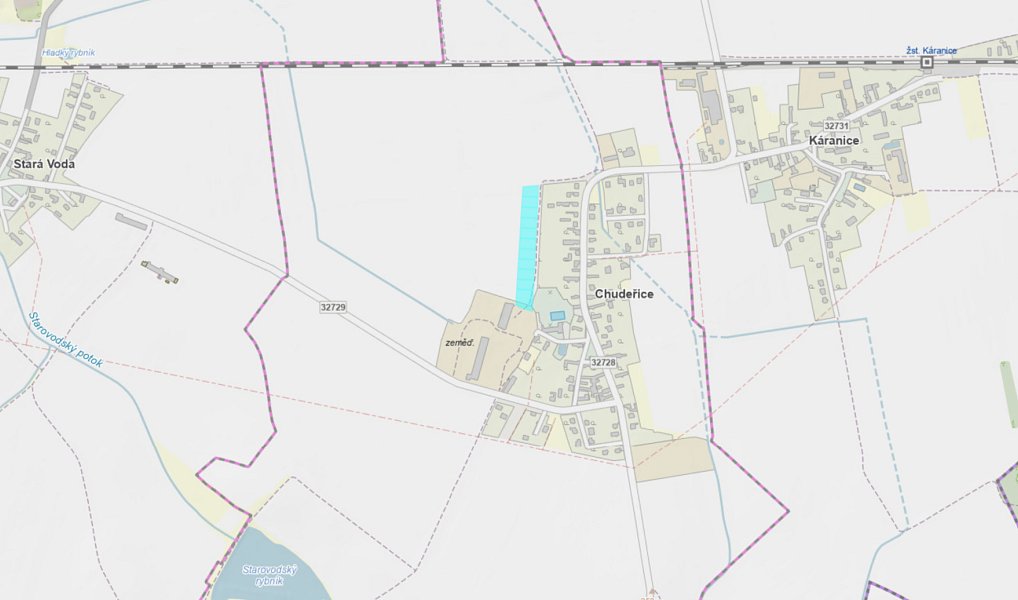 Prodej stavebního pozemku 1 000 m², Chudeřice – náhled fotky 22
