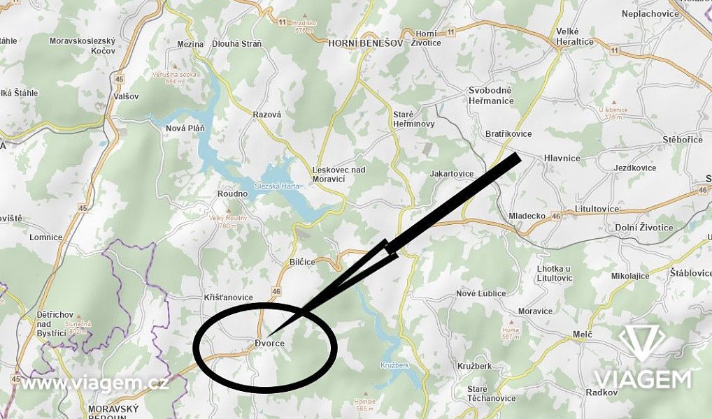 Prodej zahrady 534 m², Dvorce – náhled fotky 2