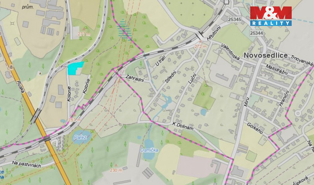 Prodej stavebního pozemku 2 629 m², Dubí – náhled fotky 5