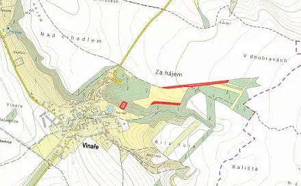 Prodej pole 8 667 m², Vinaře, okres Kutná Hora