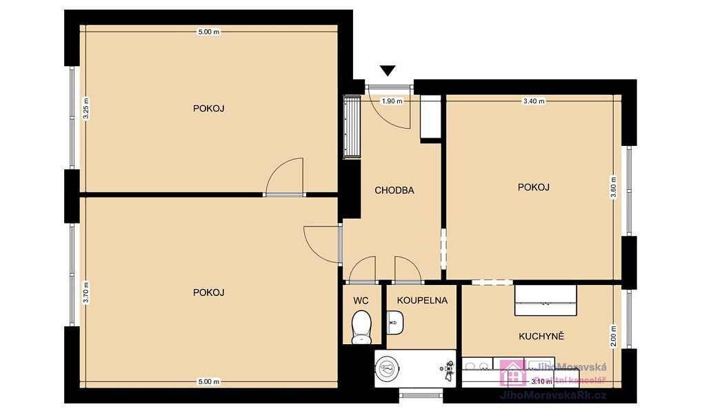 Pronájem bytu 3+1 79 m², Bořetice – náhled fotky 12