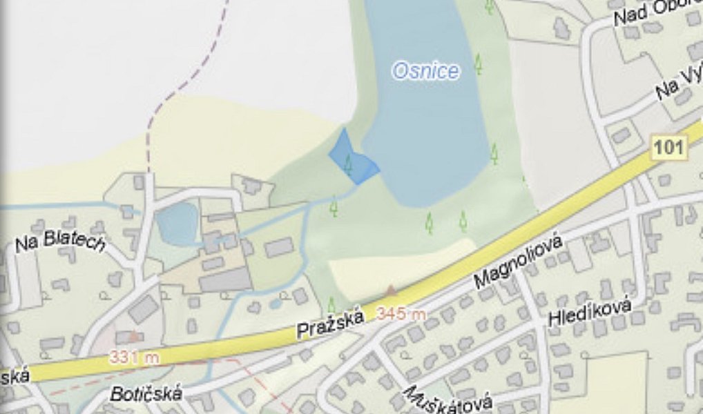 Prodej pole 1 416 m², Jesenice – náhled fotky 3