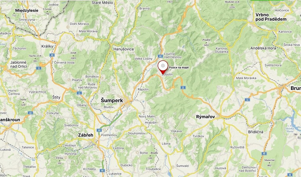 Prodej pozemku 10 593 m², Sobotín – náhled fotky 7
