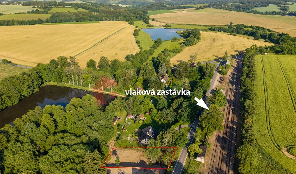 Prodej stavebního pozemku 1 000 m², Postupice – náhled fotky 5