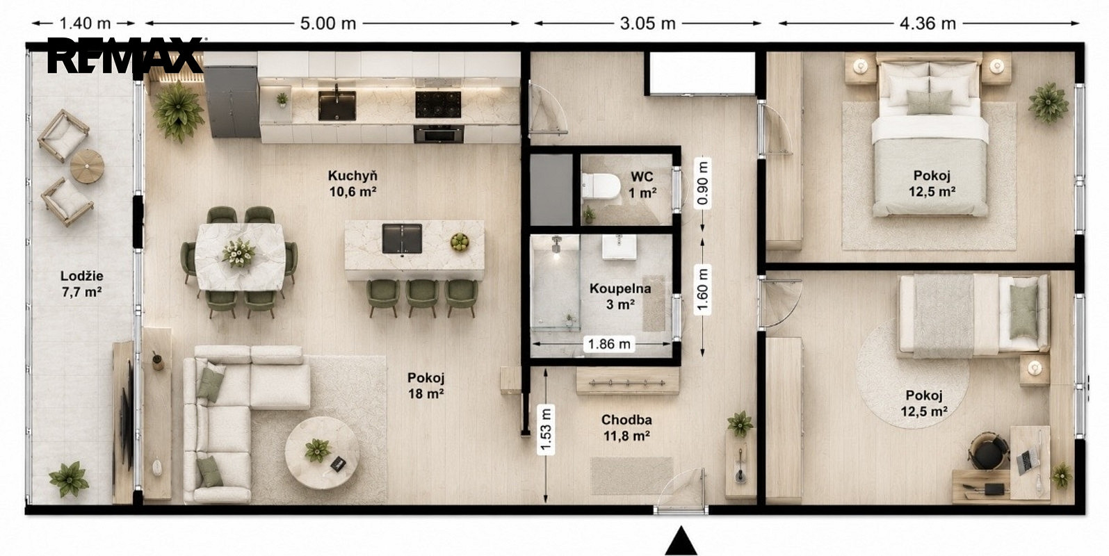 Prodej bytu 3+1 73 m² — photo 2