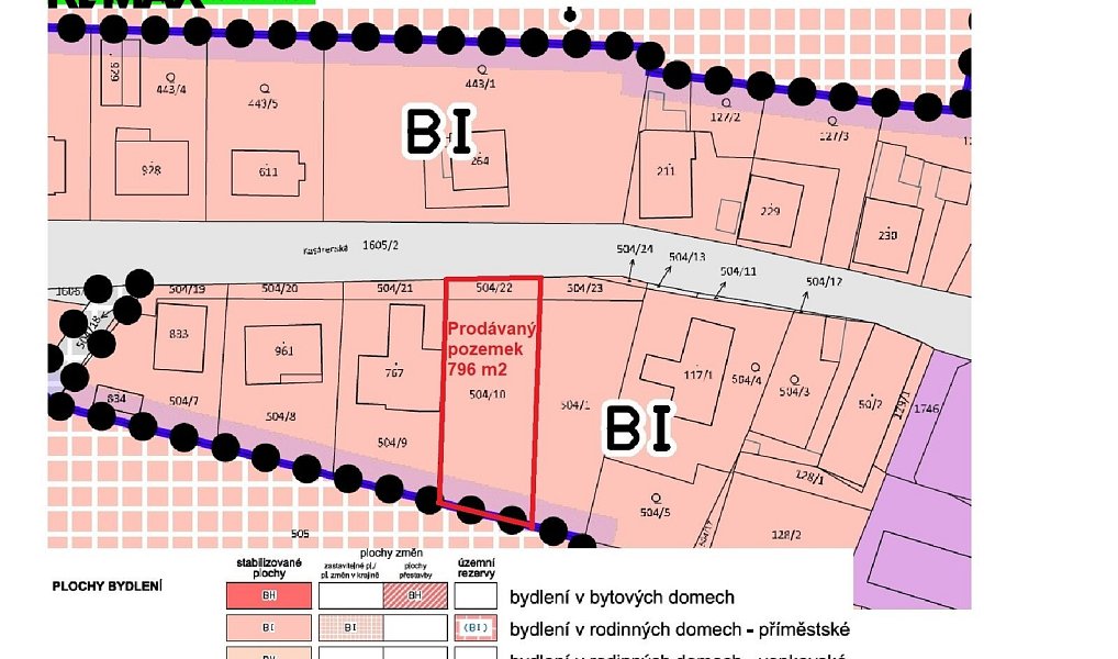 Prodej stavebního pozemku 796 m², Opatovice nad Labem – náhled fotky 4