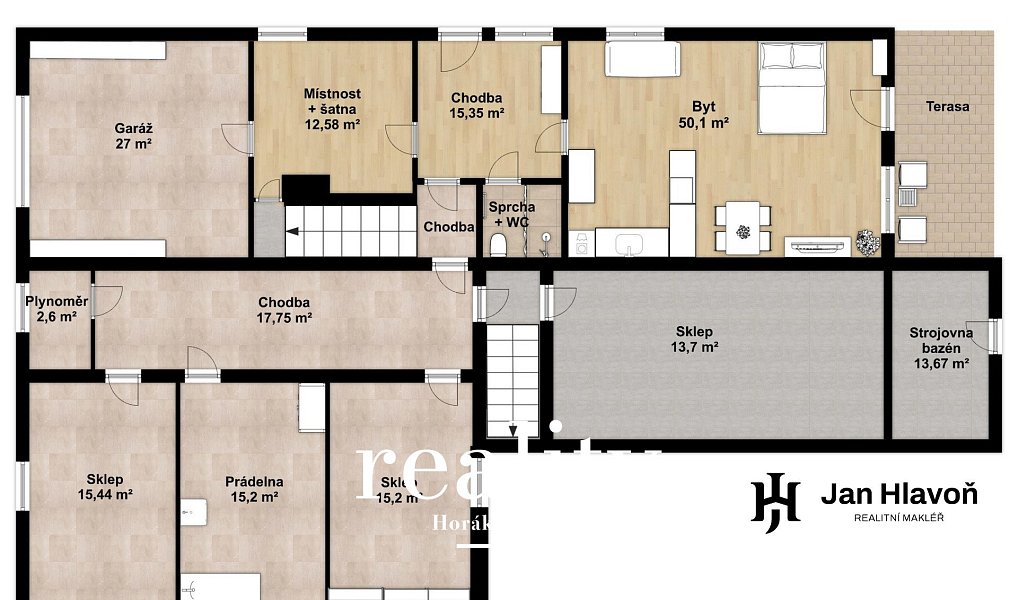Prodej domu 292 m² s pozemkem 744 m², Práče – náhled fotky 45