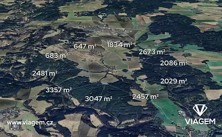 Prodej pole 1 419 m², Černošín, okres Tachov