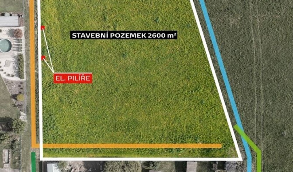 Prodej stavebního pozemku 2 600 m², Václavovice – náhled fotky 3