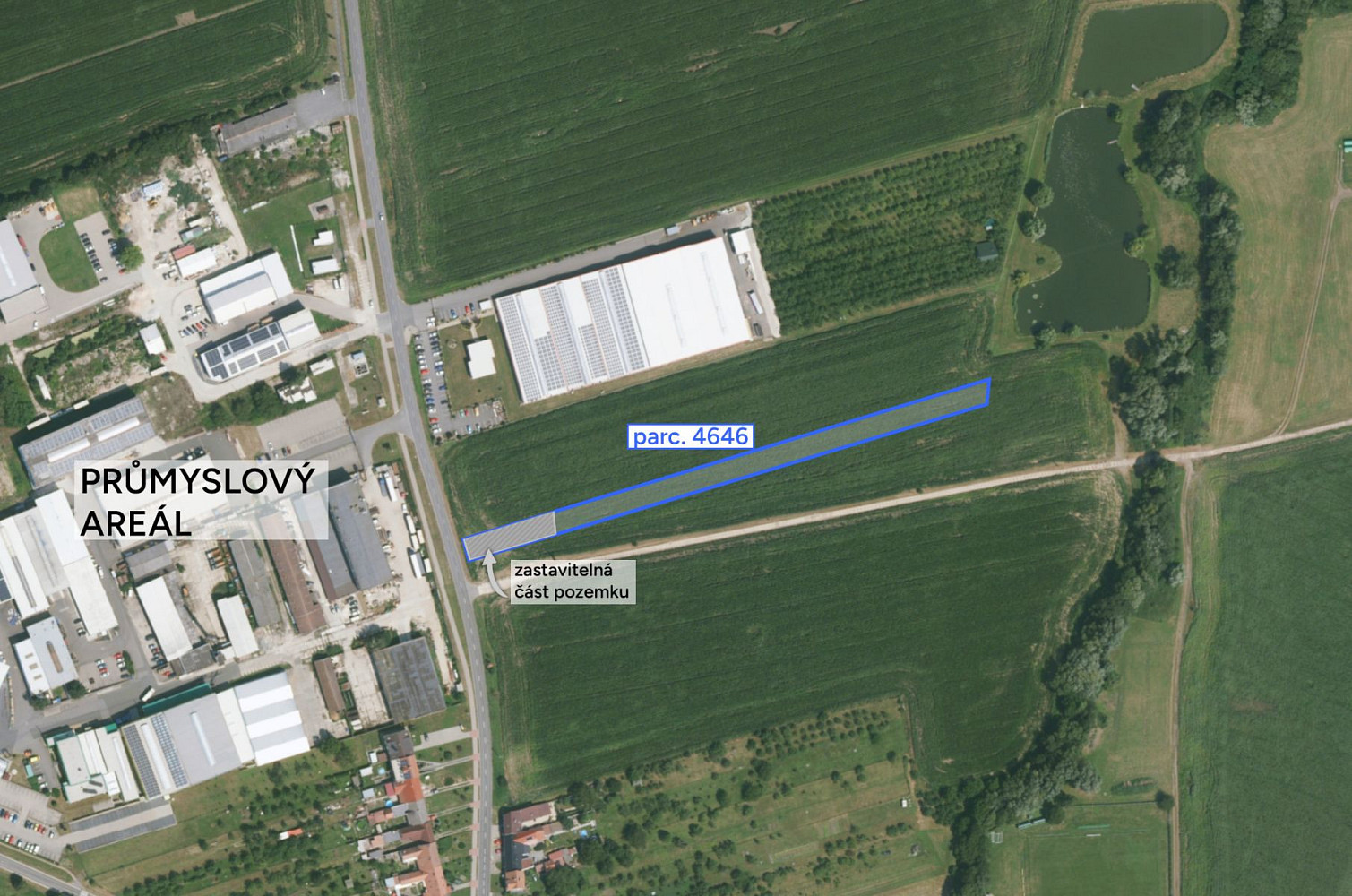 Prodej komerčního pozemku 3 338 m²